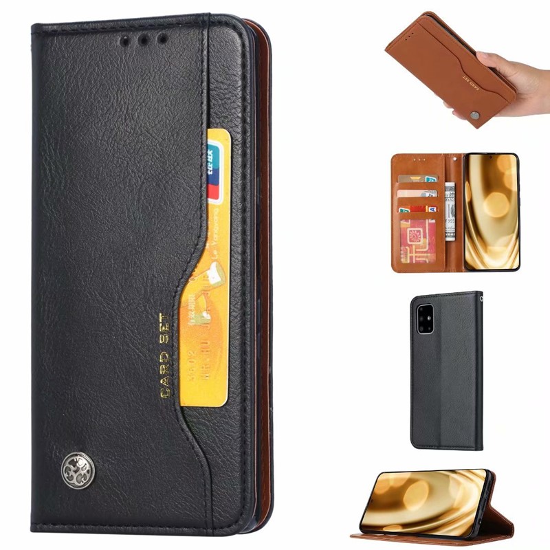 เคส Samsung Galaxy Note 10 lite #เคสฝาพับแบบกระเป๋าสตางค์หนัง PU มีช่องเสียบบัตรคุณภาพดี
