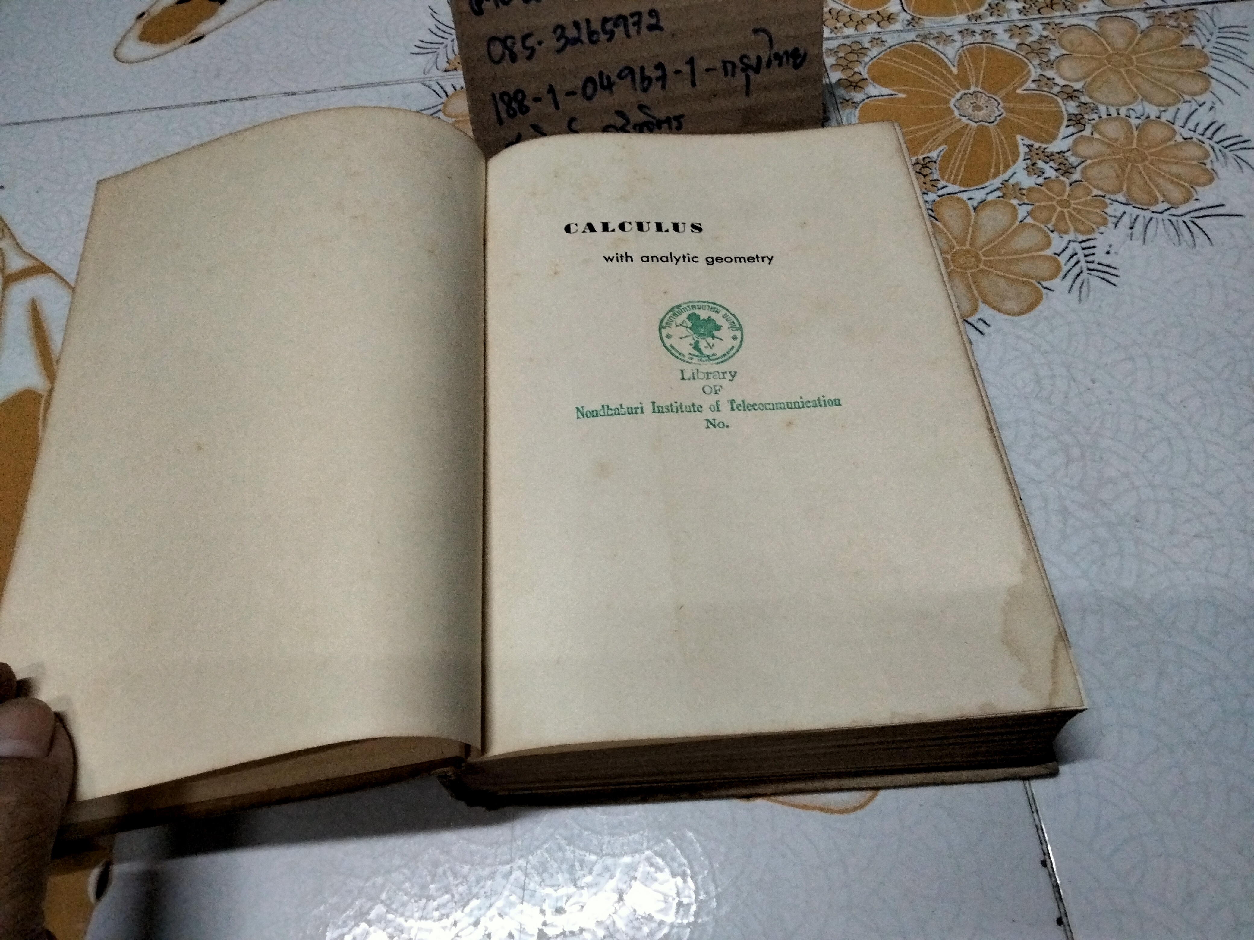 Calculus with Analytic Geometry by Angus E. Taylor (1959)