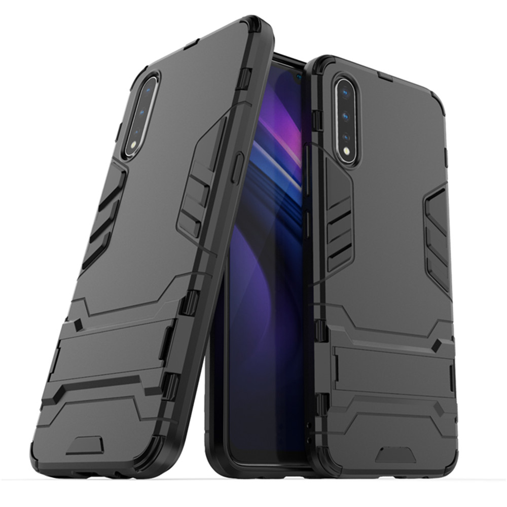 Case Vivo S1 #เคสฝาหลังพลาสติก ไฮบริด TPU + Kickstand