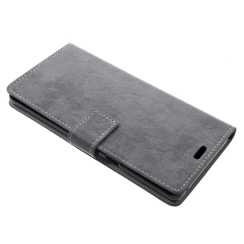 Case Samsung Galaxy Note 8 #เคสฝาพับหนัง PU สไตล์ Retro มีช่องเสียบบัตร