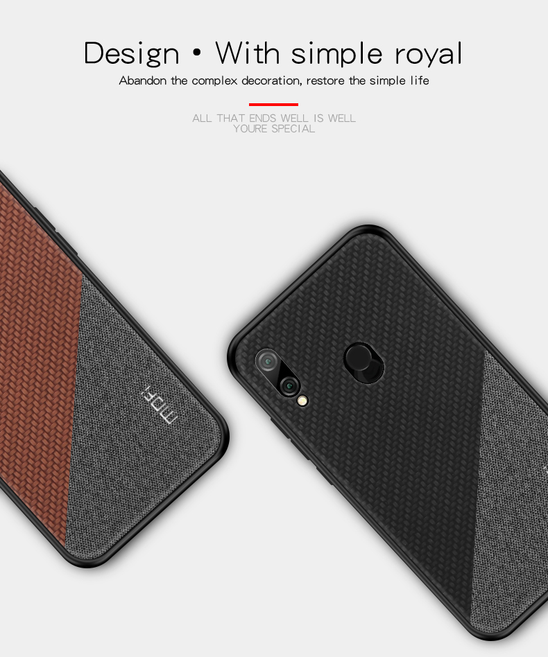Case Huawei Y9 (2019) #เคสฝาหลัง MOFI Honor Series รุ่น PU + PC + TPU Combo