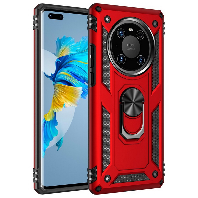 Case Huawei Mate 40 Pro #เคสฝาหลัง Hybrid TPU+PC มีแหวนสวมนิ้ว
