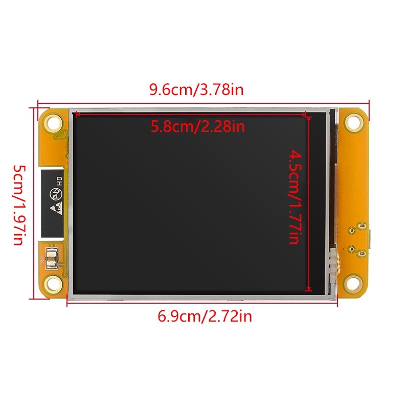 บอร์ดไมโครคอนโทรลเลอร์ ESP32 หน้าจอ 2.8 นิ้ว สําหรับ Arduino LVGL WIFI Touch LCD TFT
