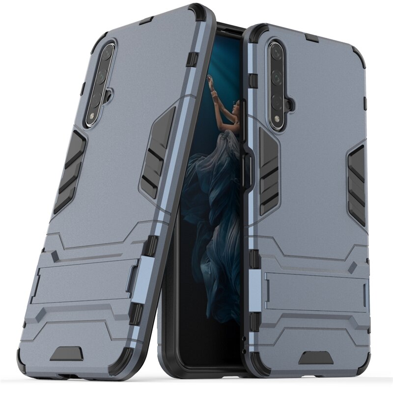 เคส Huawei Nova 5T #เคสฝาหลังพลาสติก ไฮบริด TPU + Kickstand (สินค้าพร้อมส่ง)
