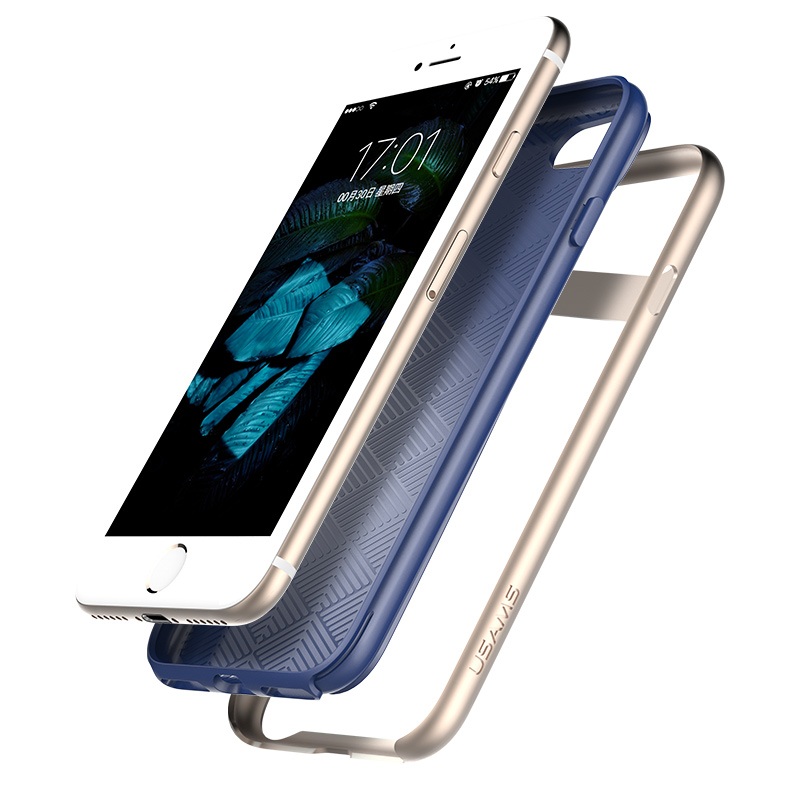case iphone 7 เคสฝาหลัง USAMS Knight Series เคสไฮบริด Plastic+TPU เคสแข็งแรงทันสมัย