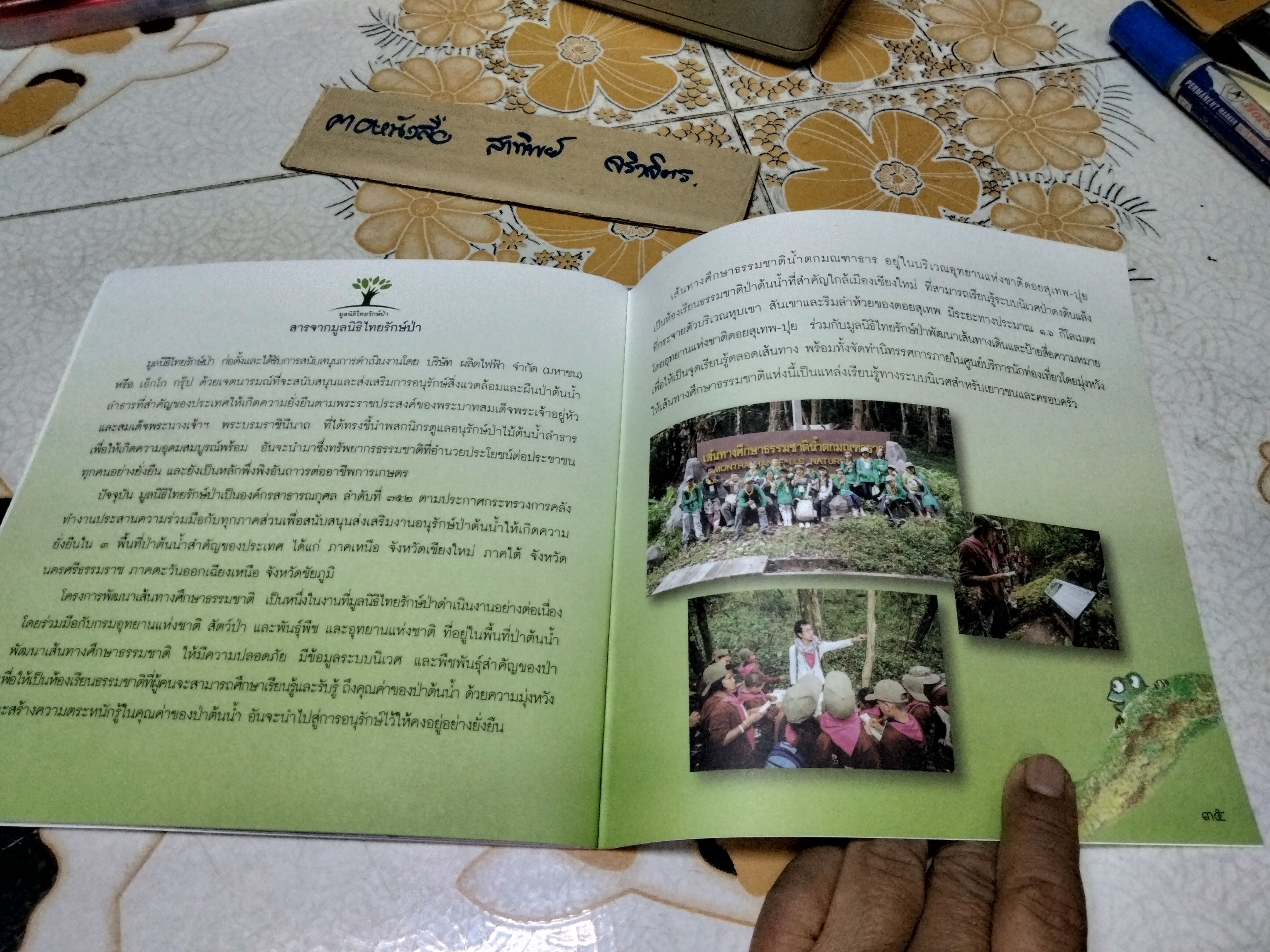 อีเล้งเค้งโค้ง เดินป่ามณฑาธาร นิทานภาพระบายสี จัดทำโดย มูลนิธิไทยรักษ์ป่า **สินค้าหมด**