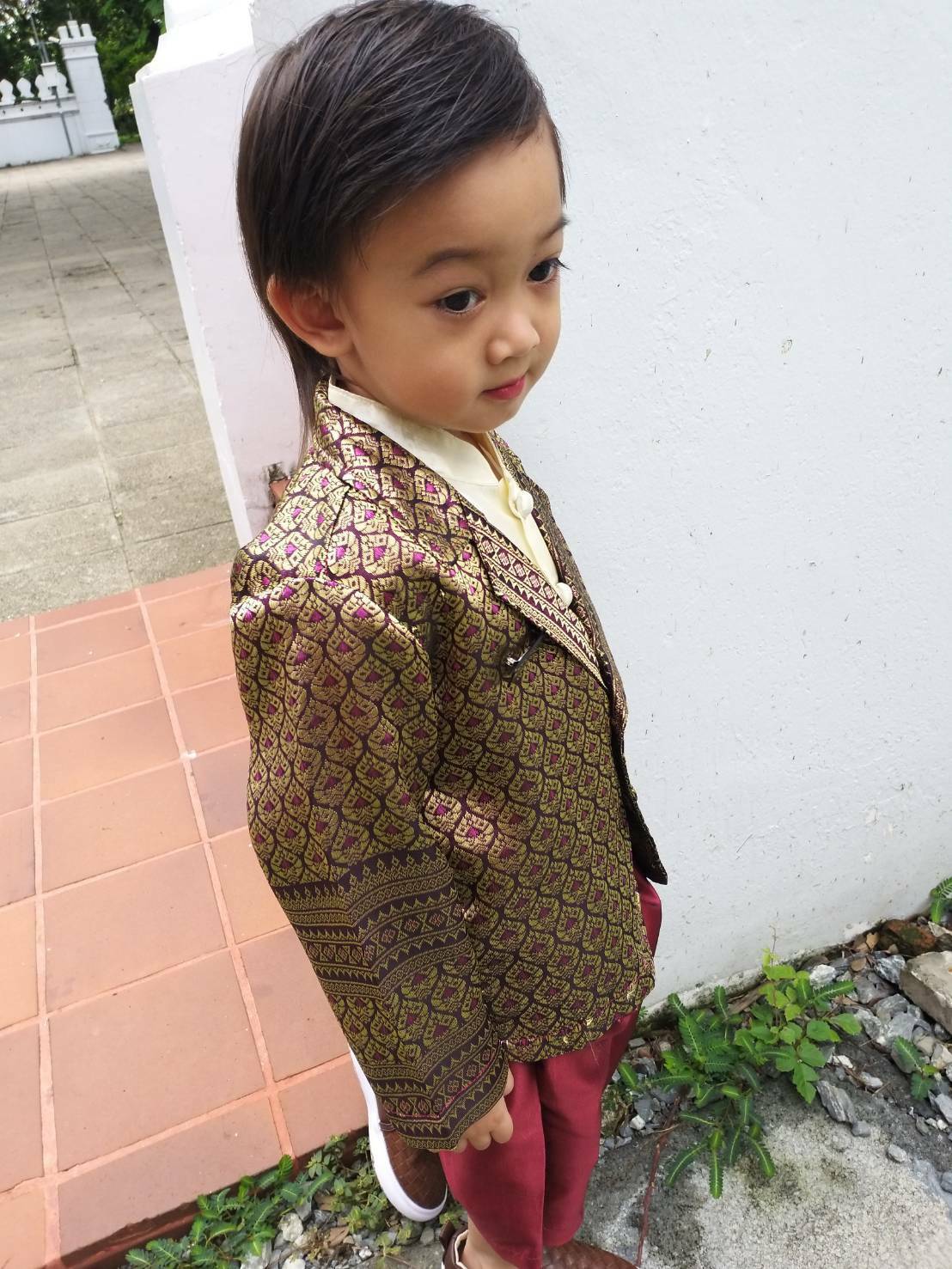 ชุดไทยเด็กชาย งานประณีต