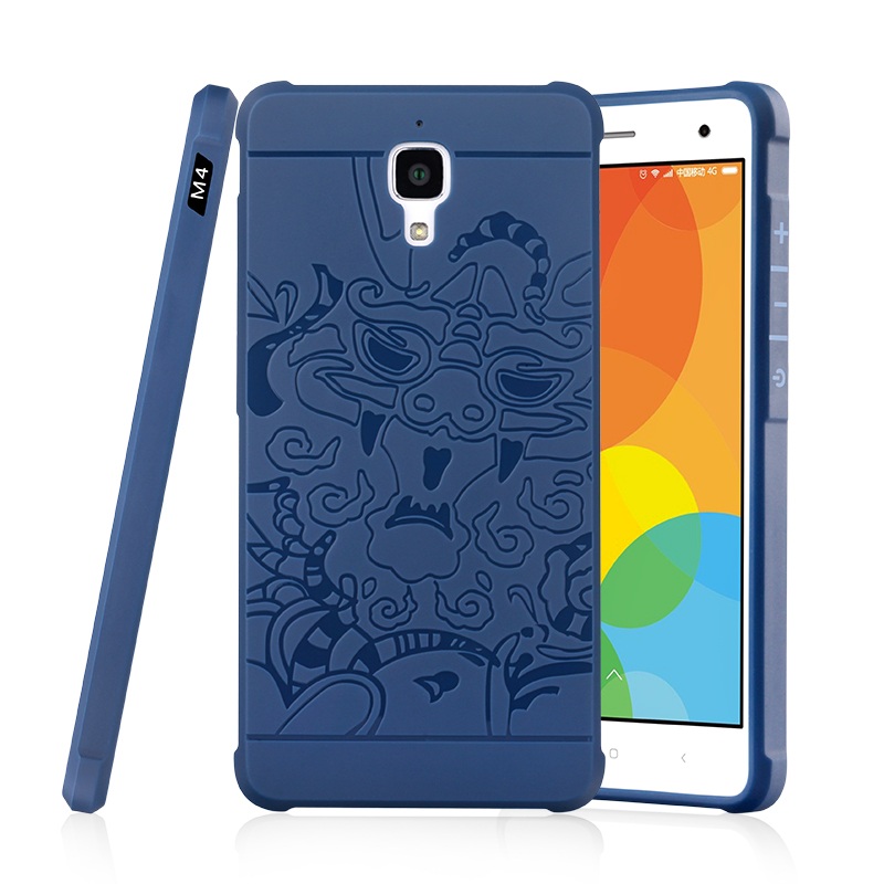 เคส Xiaomi Mi 4 #เคสฝาหลัง TPU ลายมังกรรูปมงคล เคสออกแบบสวยงามทันสมัย
