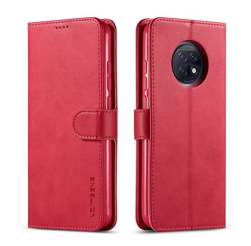 เคส Redmi Note 9T 5G #เคสฝาพับหนัง PU LC.IMEEKE คุณภาพดีสไตล์กระเป๋าสตางค์พร้อมช่องใส่การ์ด