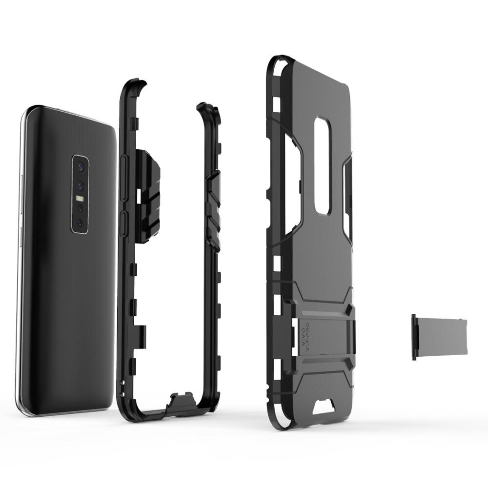 Case Vivo V17 Pro #เคสฝาหลังพลาสติก ไฮบริด TPU + Kickstand