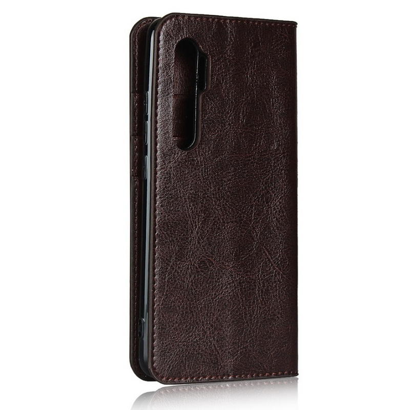 Case Xiaomi Mi Note 10 Lite #เคสฝาพับแบบกระเป๋าสตางค์คุณภาพดี Crazy Horse Genuine Leather Cover