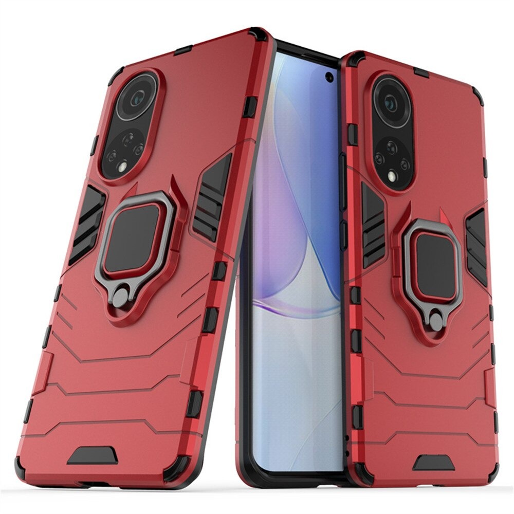 Case Huawei Nova 9 #เคสฝาหลังพลาสติกแข็ง +TPU Hybrid Case มีแหวนสวมนิ้วโลหะ