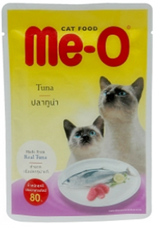 Me-O(มีโอ) เปียกซองปลาทูน่า 80g