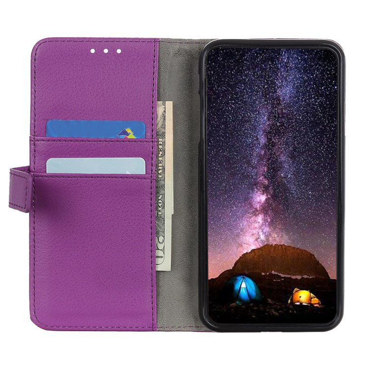 Case Samsung Galaxy A70 #เคสฝาพับหนัง PU สไตล์กระเป๋าสตางค์ผิวลิ้นจี่ราคาถูกคุณภาพดี