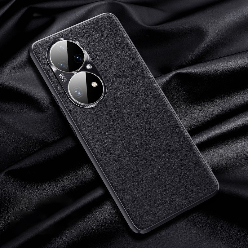 เคส Huawei Nova 9 #เคสแบบฝาหลัง TPU เคลือบหนัง PU มีกันเลนส์กล้อง Leather Cases Soft Matte Shockproof Protect Camera Back Cover