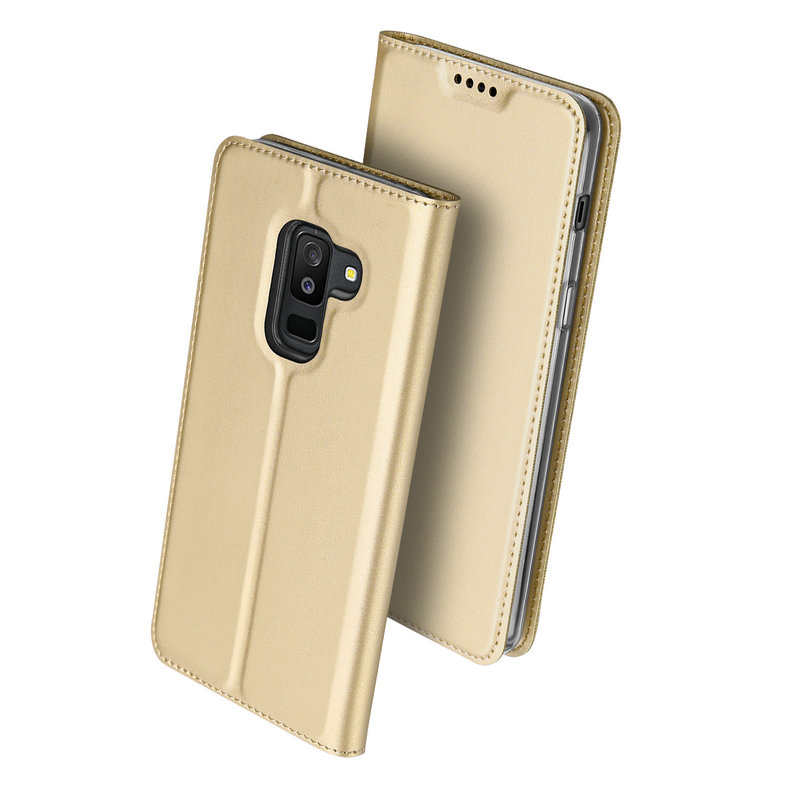 เคส Samsung Galaxy A6+ (2018) #เคสฝาพับ DUX DUCIS Skin Pro Series คุณภาพดีราคาถูก