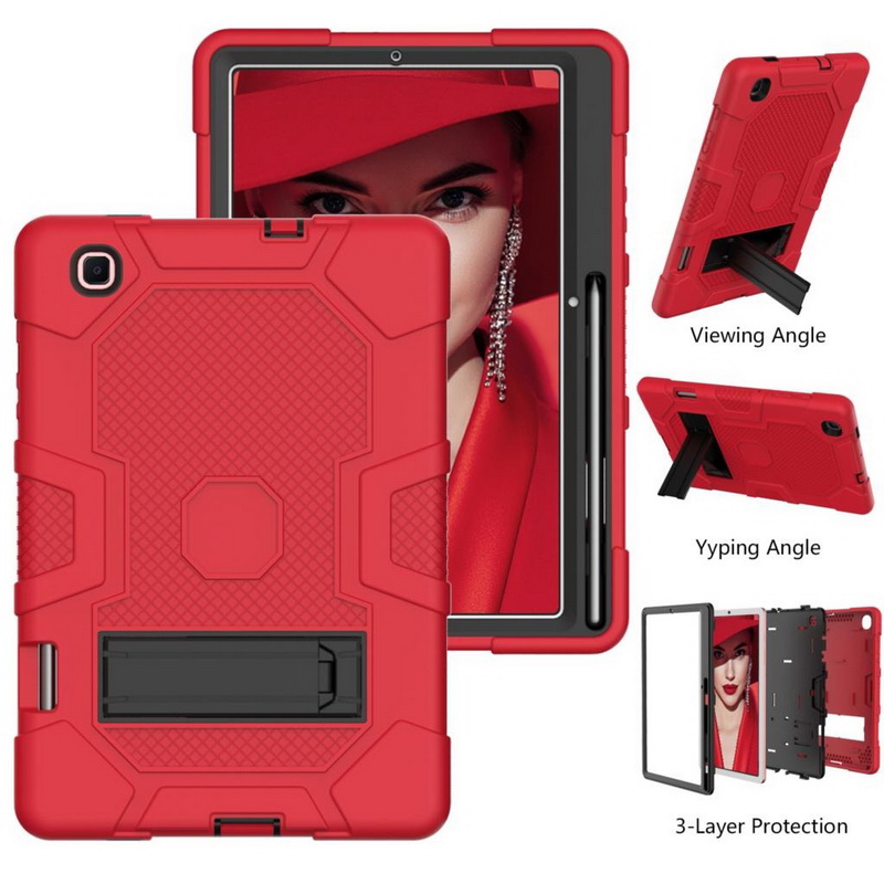 Case Samsung Galaxy Tab S6 Lite 10.4 SM-P610 SM-P615 SM-P617 #เคสฝาหลังกันกระแทก Full Protection Bracket S-pen Slot