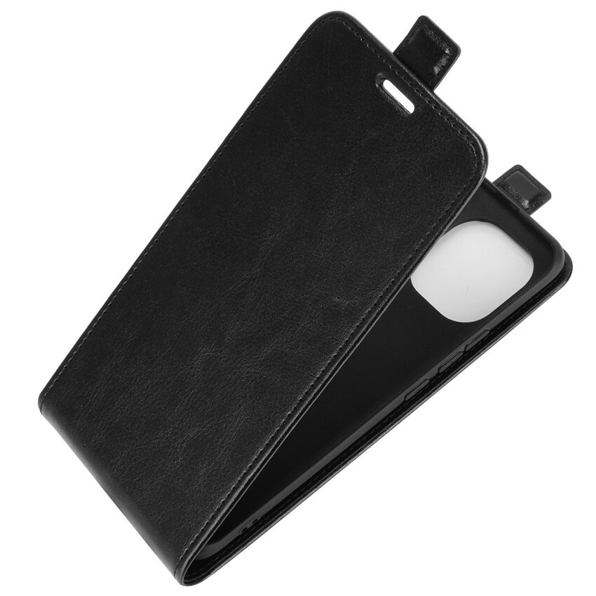 Case Xiaomi Mi 11 #เคสฝาพับหนัง PU Crazy Horse แนวตั้ง พร้อมช่องเสียบการ์ด