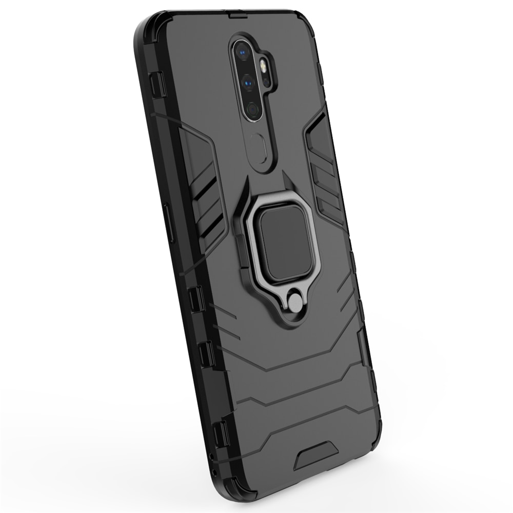 Case OPPO A9 (2020) / A5 (2020) #เคสฝาหลังพลาสติกแข็ง +TPU Hybrid Case มีแหวนสวมนิ้วโลหะ