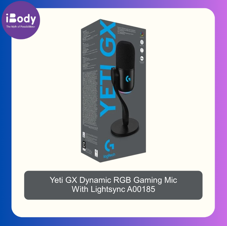(Logitech®) Yeti GX Dynamic RGB Gaming Mic With Lightsync A00185 ไมโครโฟน สำหรับเล่นเกม