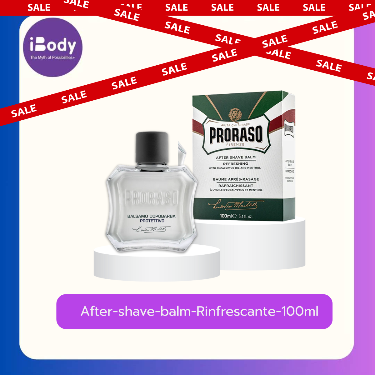 (Proraso®) After Shave Balm 100 ml ผลิตภัณฑ์บำรุงผิวหน้า หลังการโกนหนวด