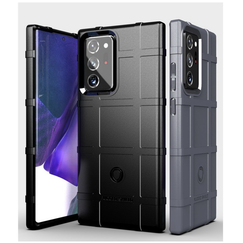 เคส Samsung Galaxy Note 20 Ultra / Note 20 Ultra 5G #เคสฝาหลัง Rugged Shield Series Soft Silicone Shock Absorption Matte กันกระแทก
