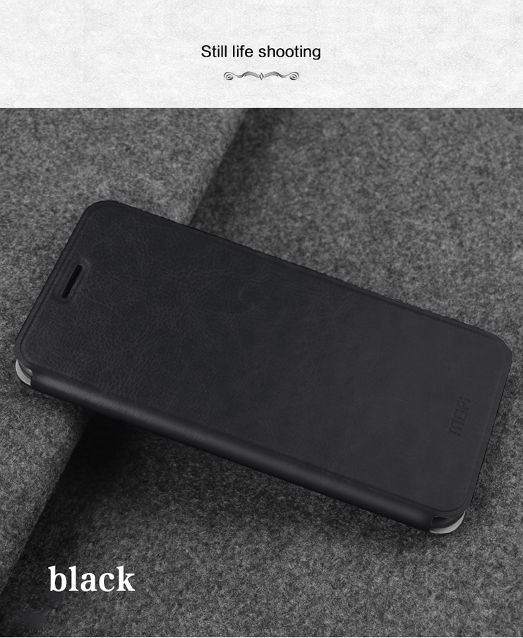 เคส Huawei P20 Pro #เคสแบบฝาพับ MOFI Rui Series ปกเสริมแผ่นโลหะคุณภาพดี