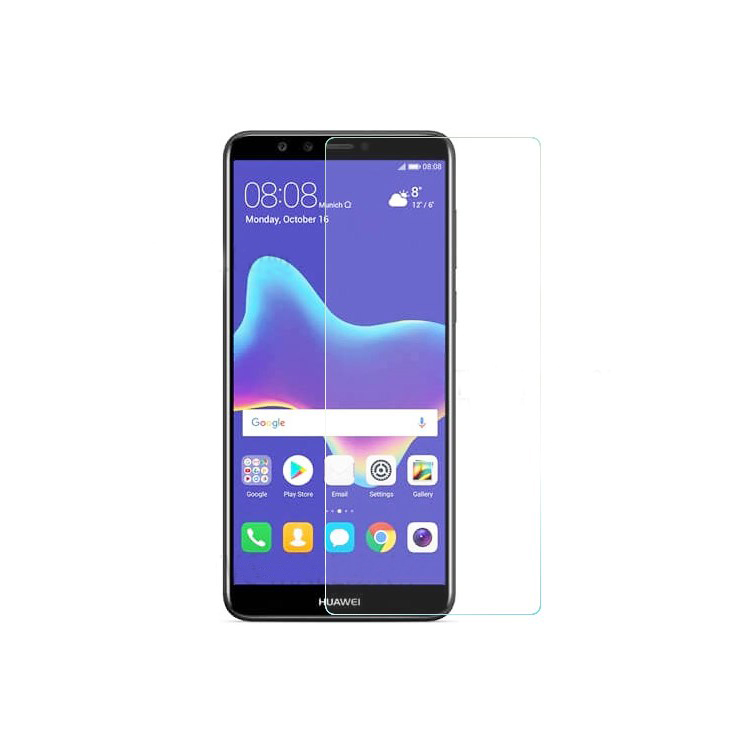 ฟิล์มกระจก Huawei Y9 2018 หนา 0.3mm (Arc ขอบ) แบบไม่เต็มหน้าจอ