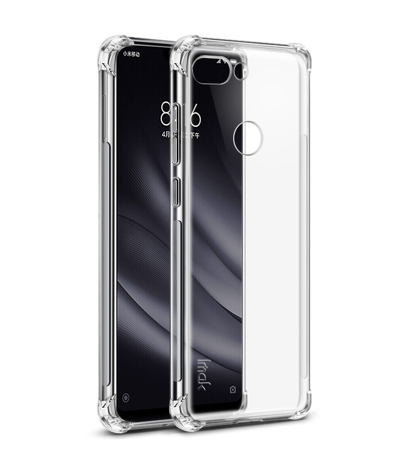 Case Xiaomi Mi 8 Lite #เคสแบบฝาหลัง Skin Feel Anti-drop TPU Case + Explosion-proof Screen Film