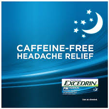80% Sale!!! EXP.05/2025 Excedrin® PM Headache 24 /or 100 Caplets บรรเทาอาการปวดหัวตอนกลางคืน ปราศจากคาเฟอิน สำเนา