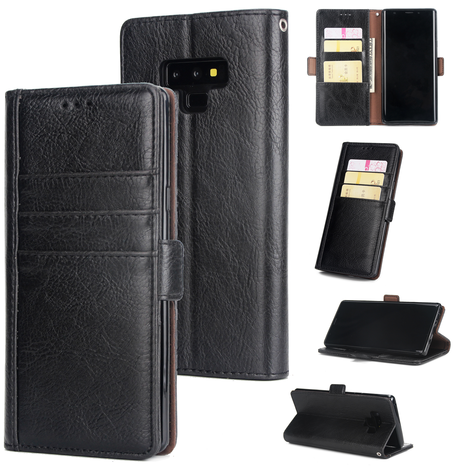 Case Samsung Galaxy Note 9 SM-N960 #เคสฝาพับสไตล์กระเป๋าสตางค์ Genuine Leather Wallet