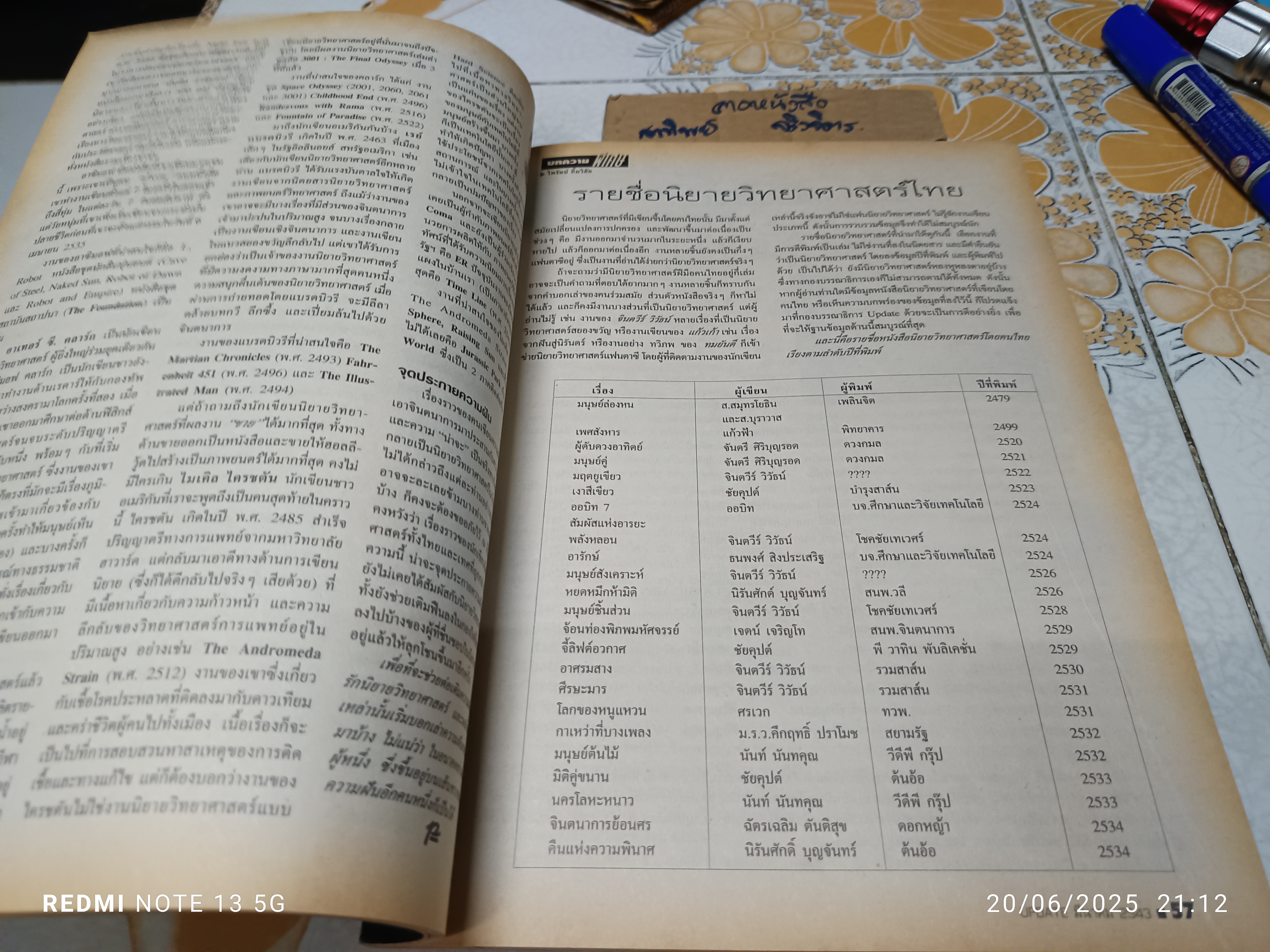 นิตยสาร "UPDATE" ฉบับพิเศษ นิยายวิทยาศาสตร์ ฉบับที่ 151 ประจำเดือน มีนาคม 2543