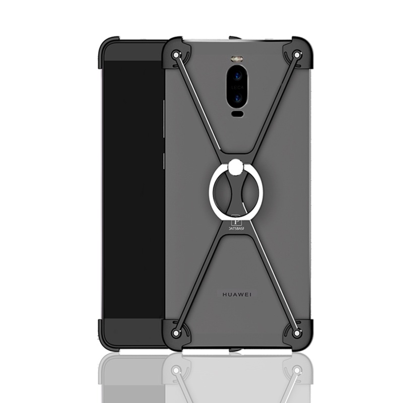 Case Huawei Mate 9 Pro โครงโลหะ OATSBASF X Shaped Metal Frame มีแหวนสวม