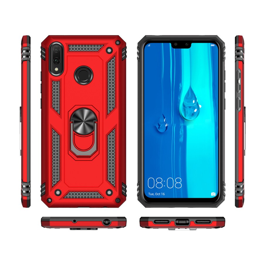 Case Huawei Y9 2019 #เคสฝาหลัง Hybrid TPU+PC มีแหวนสวมนิ้ว (พร้อมส่ง)