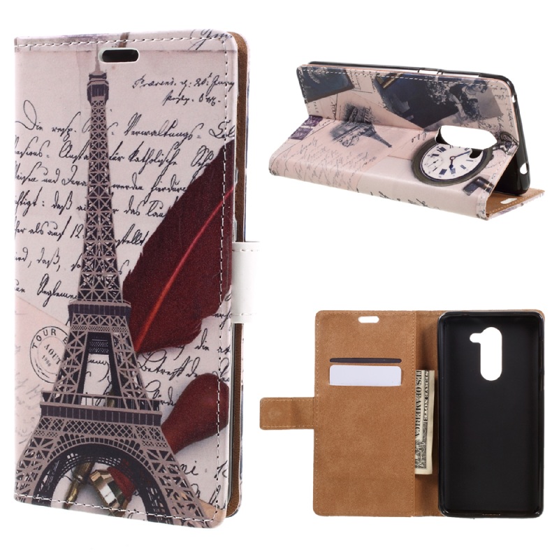 Case Huawei GR5 2017 เคสฝาพับสไตล์กระเป๋าสตางค์ลวดลายสวยงาม