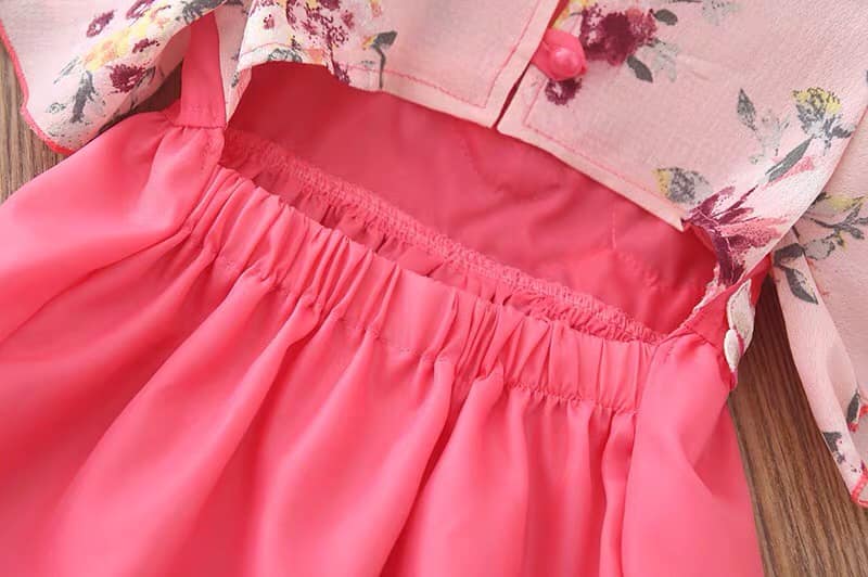 กี่เพ้ากิโมโนโทนชมพู เด็กหญิง