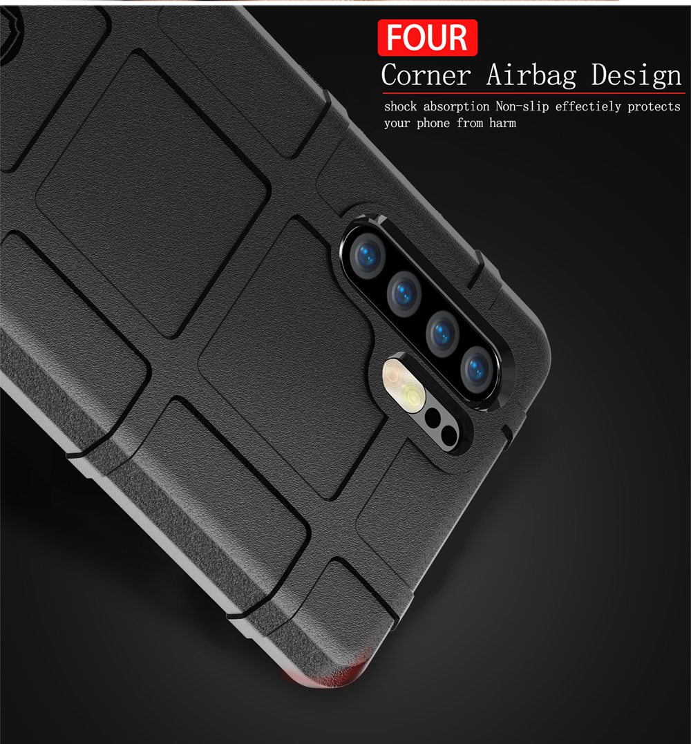 Case Huawei P30 Pro #เคสฝาหลัง Rugged Shield Series Soft Silicone Shock Absorption Matte กันกระแทก