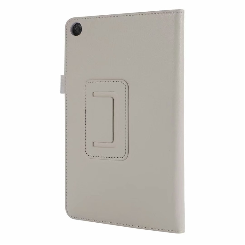 เคส Huawei MediaPad M5 Lite 8 #เคสฝาพับหนัง PU ผิวลิ้นจี่ Litchi Skin Leather Case