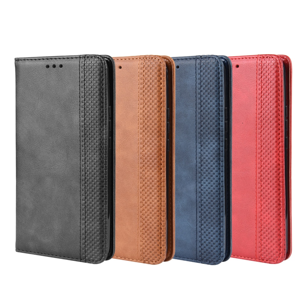 เคส OPPO Reno 2F #เคสฝาพับปกหนังสไตล์วินเทจดูดซับอัตโนมัติแบบกระเป๋าสตางค์