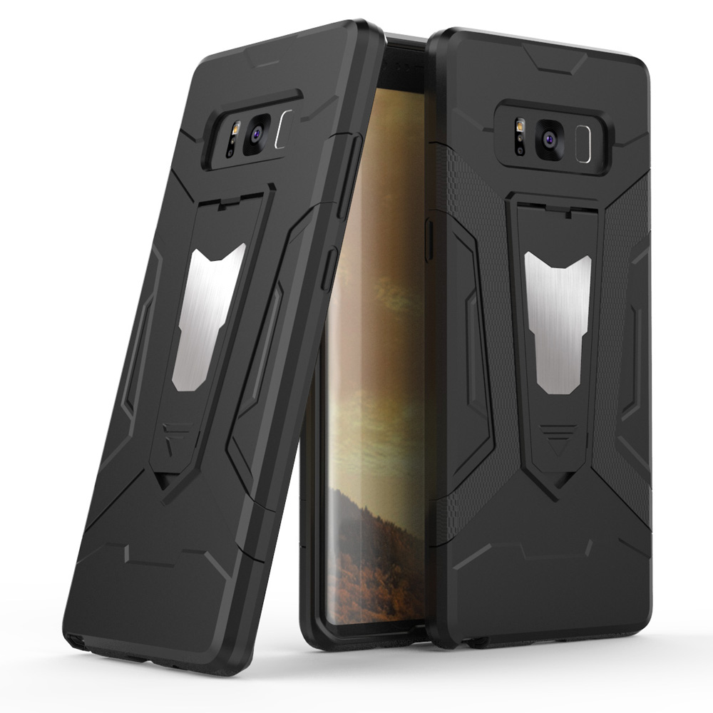 เคส Samsung Galaxy Note 8 #เคสฝาหลังแบบไฮบริด PC + TPU มีขาตั้งในตัว สีสันสวยงามทันสมัย