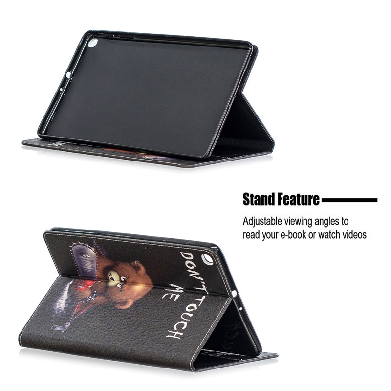 เคส Samsung Galaxy Tab A 10.1 (2019) T510 T515 #เคสฝาพับสไตล์กระเป๋าสตางค์พิมพ์ลายสวยๆ Pattern Printing Magnetic Leather
