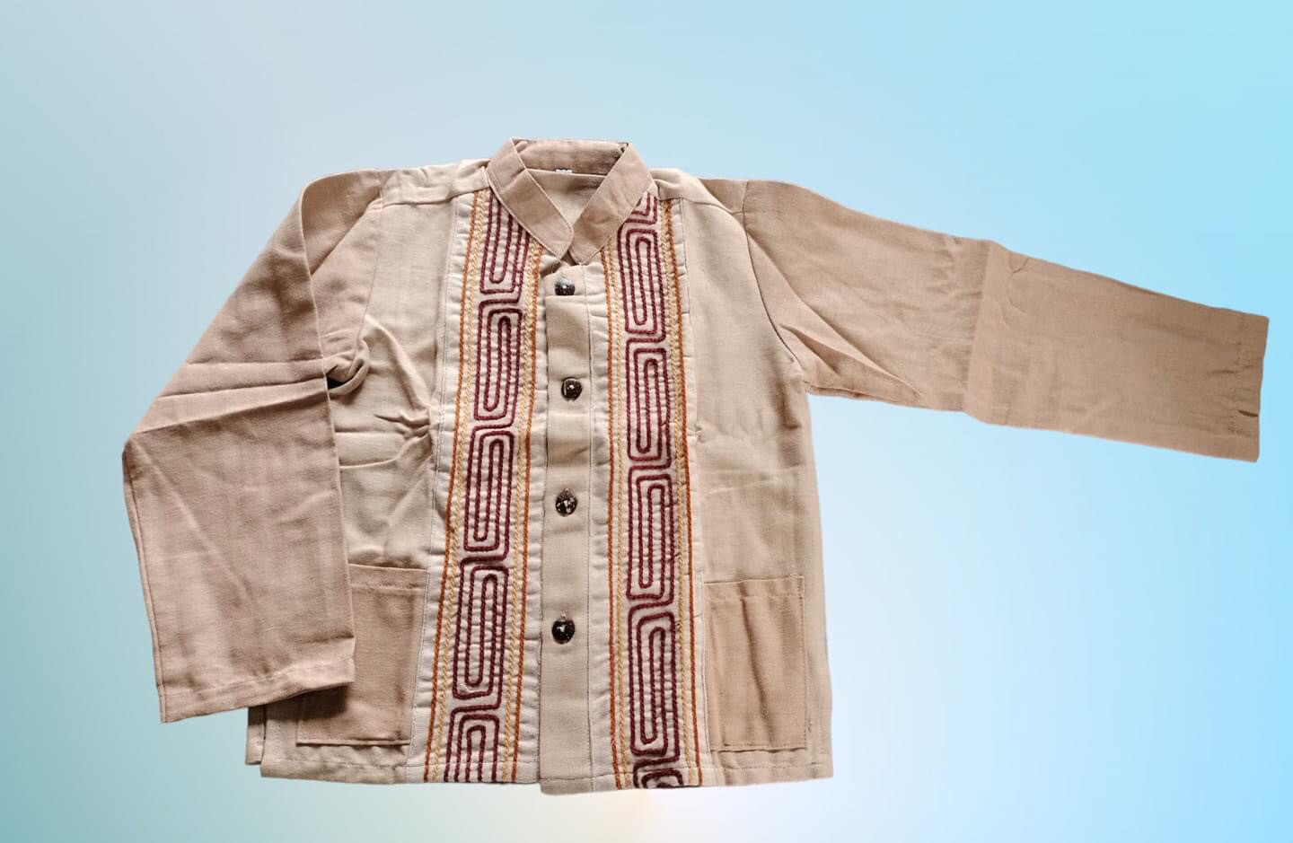 ชุดไทยเด็กชาย เสื้อแขนยาวกับโจง