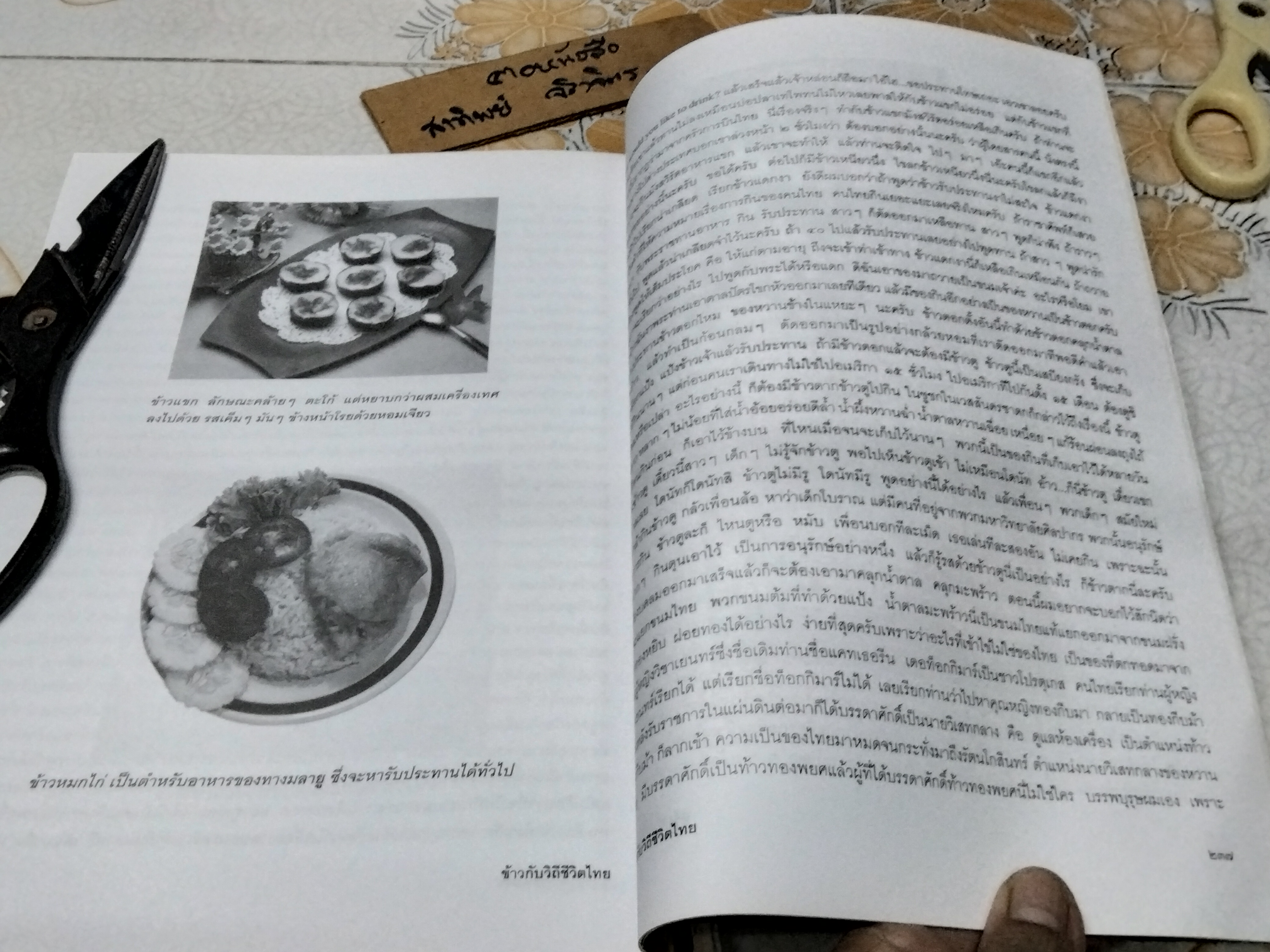 ข้าวกับวิถีชีวิตไทย - เอกสารประกอบการสัมมนาเรื่อง วัฒนธรรมข้าวในสังคมไทย