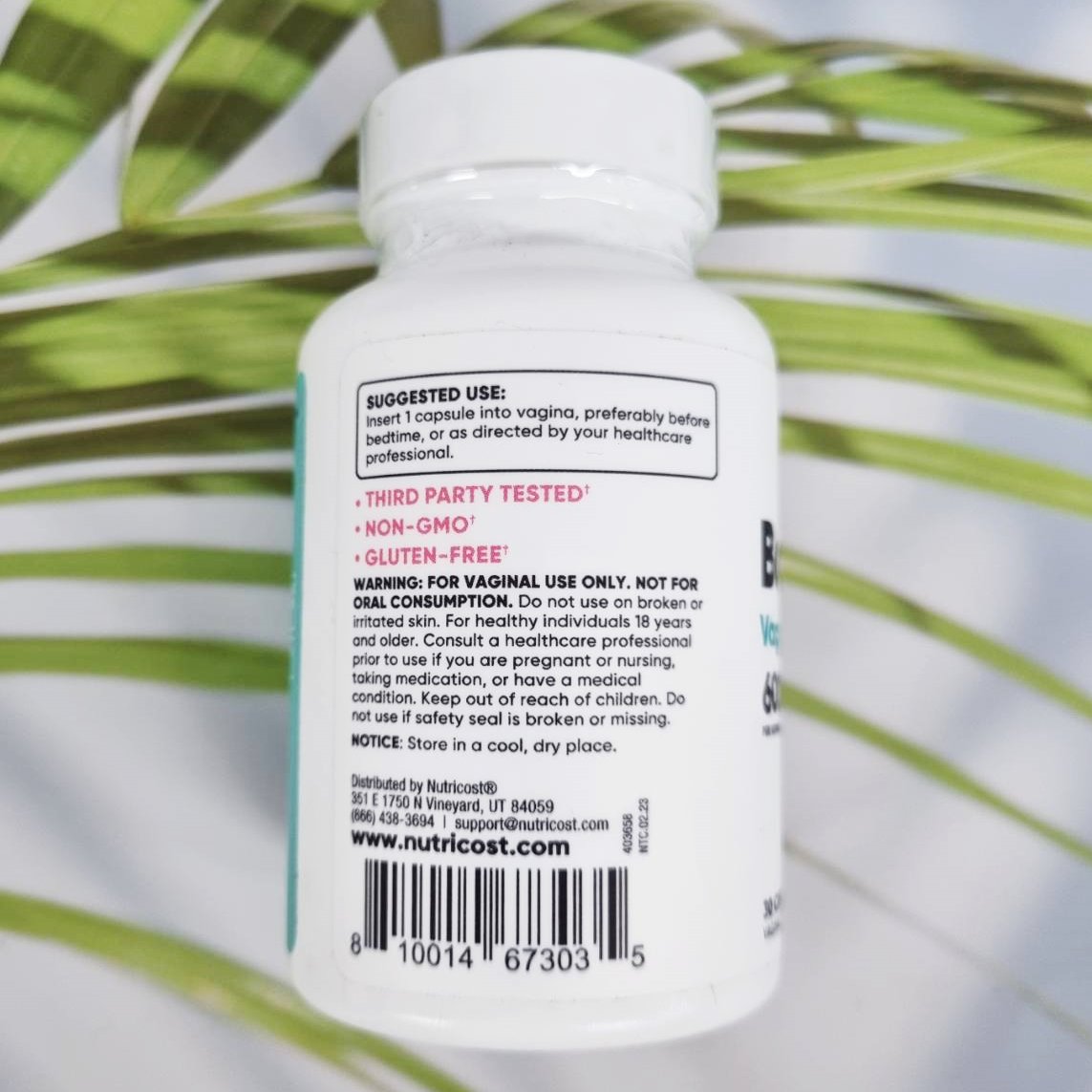 ntricost® Boric Acid 600 mg Vaginal Suppository ยาเหน็บช่องคลอด กรดบอริก ปรับสมดุลกรด-ด่าง