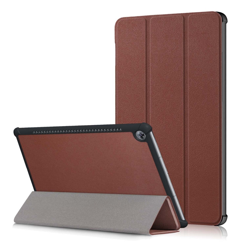 Case Huawei MediaPad M5 Pro 10.8 นิ้ว #เคสฝาพับหนัง PU แบบพับ 3 พับ Tri-fold Stand Flip Leather Case