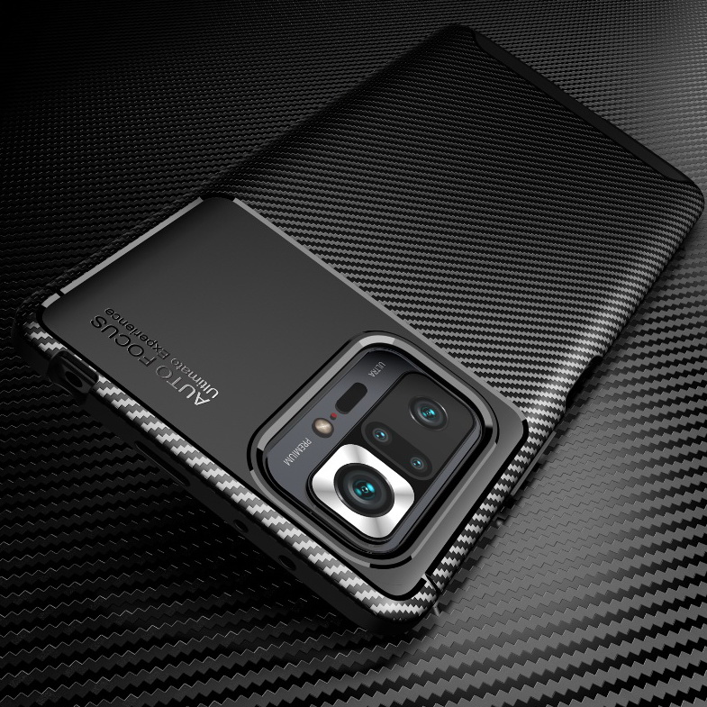 เคส Redmi Note 10 Pro #เคสฝาหลังนิ่ม Carbon Fiber Anti-drop TPU Protection