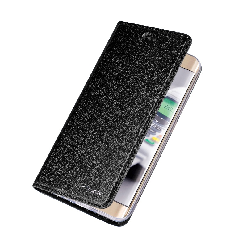 Case Huawei Mate 9 Pro เคสฝาพับหนังแท้ ผิวลิ้นจี่ TSCASE