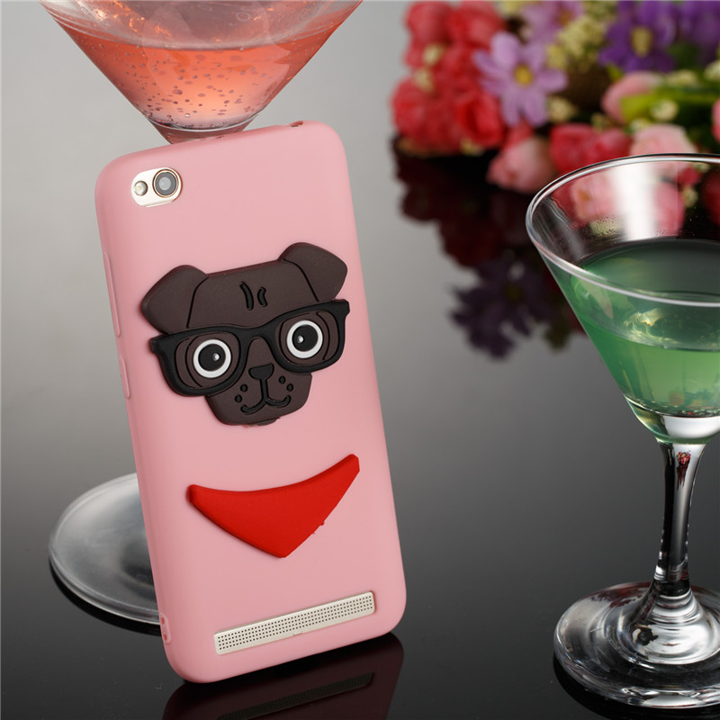 เคส Xiaomi Redmi 5A #เคสฝาหลังนิ่ม Lovely 3D Dog Pattern TPU