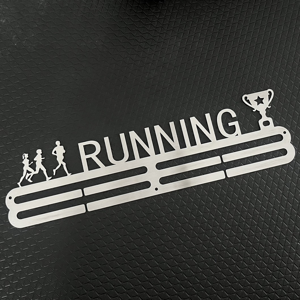 ที่แขวนเหรียญวิ่งมาราธอนสแตนเลส Stainless Steel แขวนเหรียญ เหรียญทอง นักวิ่ง มาราธอน (U04)