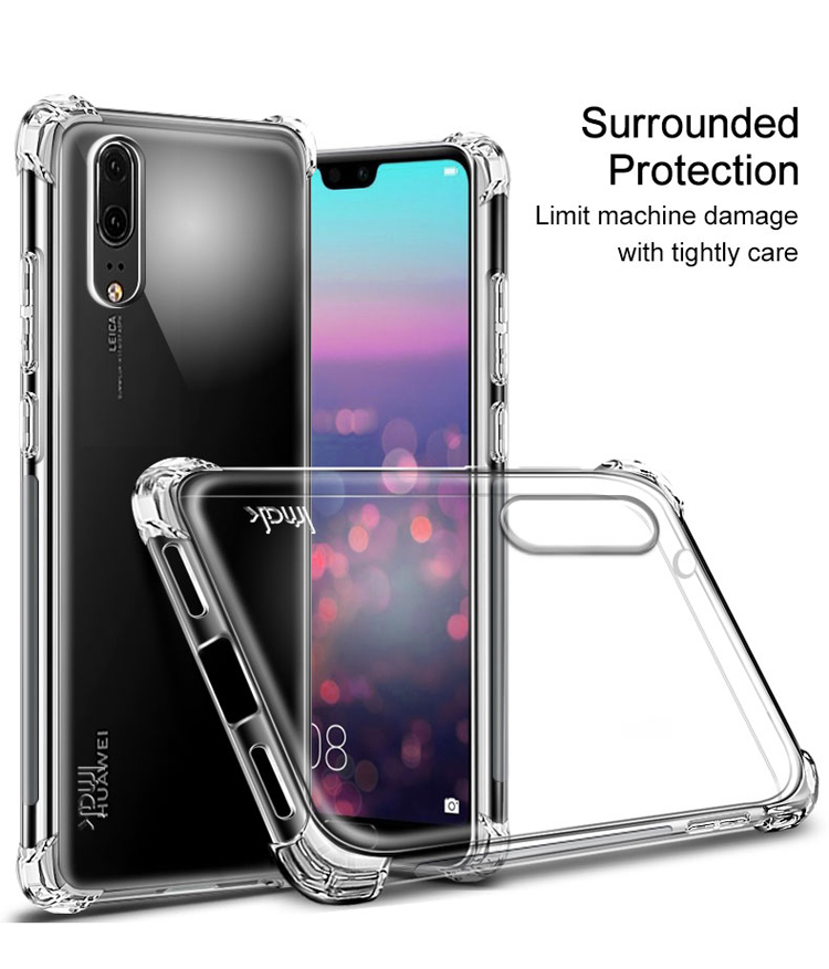 เคส Huawei P20 #เคสฝาหลัง Skin Feel Anti-drop TPU Case + ฟิล์มป้องกันหน้าจอ